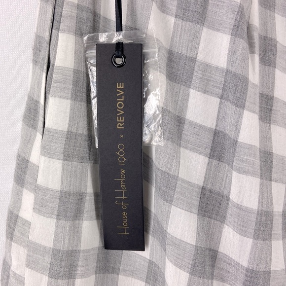 House of Harlow 1960 x REVOLVE Gray Plaid Cropped Pants Size S from REVOLVE - Picture 4 of 7